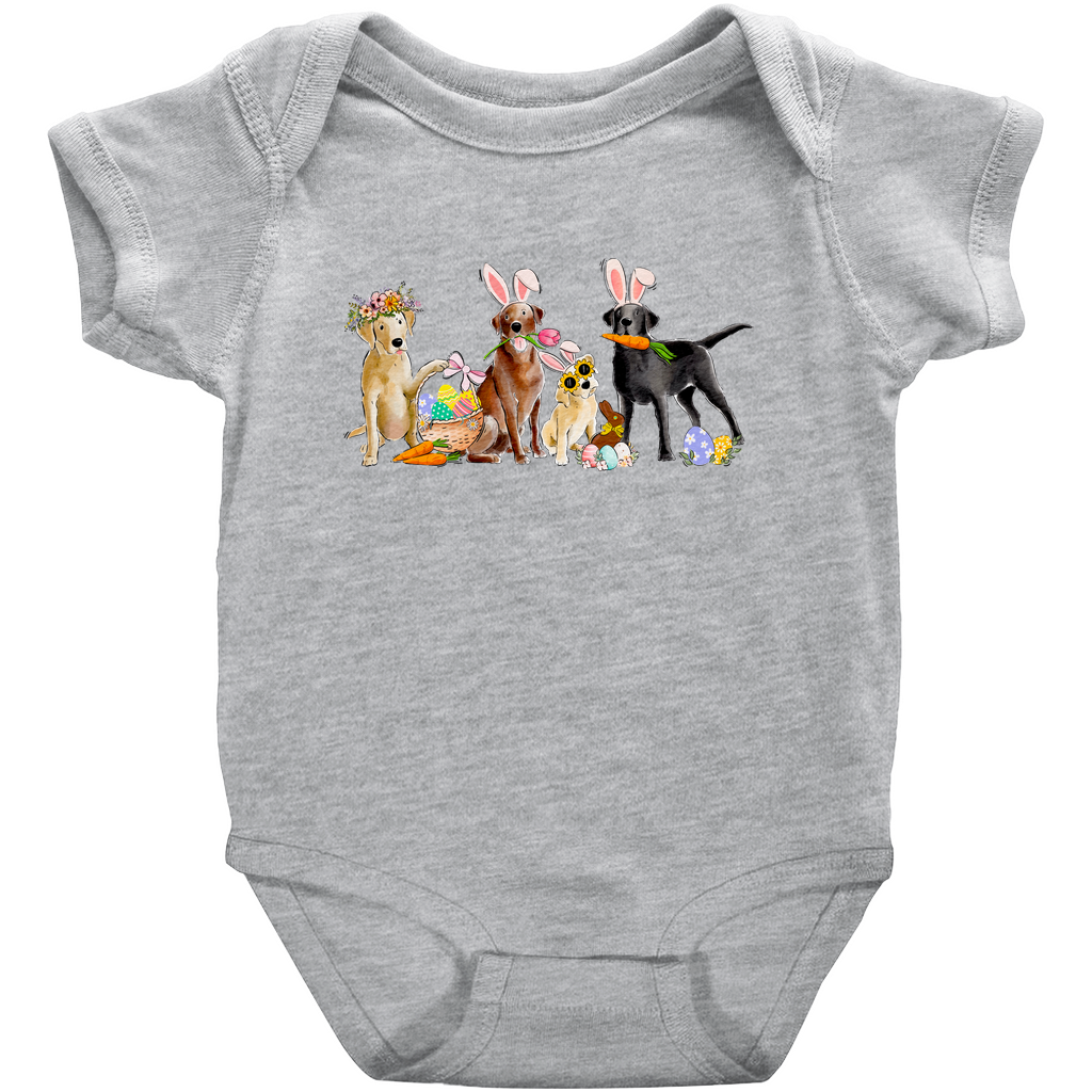 Mixed Labradors Easter Onesie