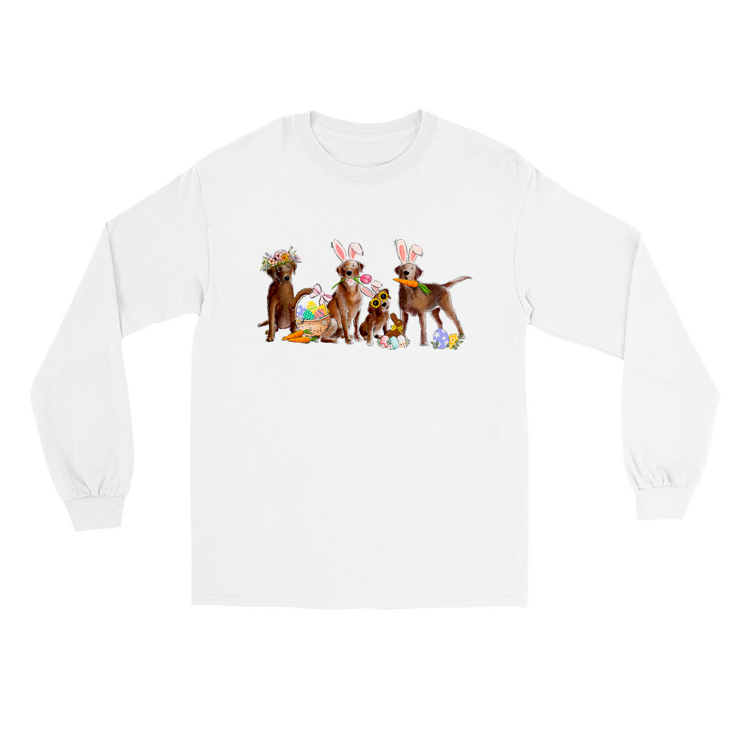Chocolate Labs Easter Long Sleeve T-Shirts