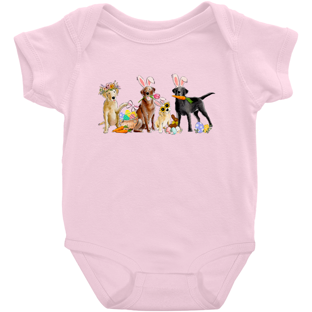 Mixed Labradors Easter Onesie