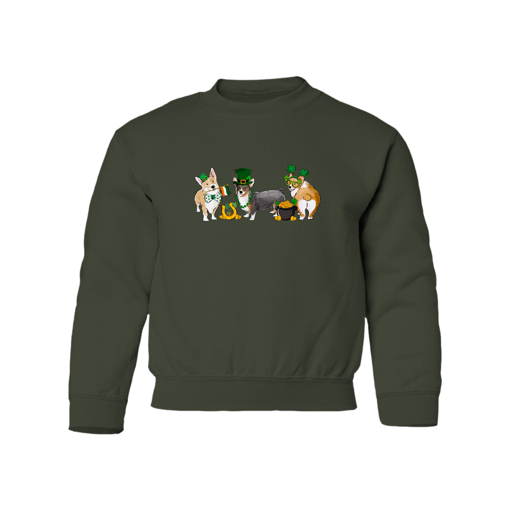 Corgi St. Patrick's YOUTH Sweatshirts