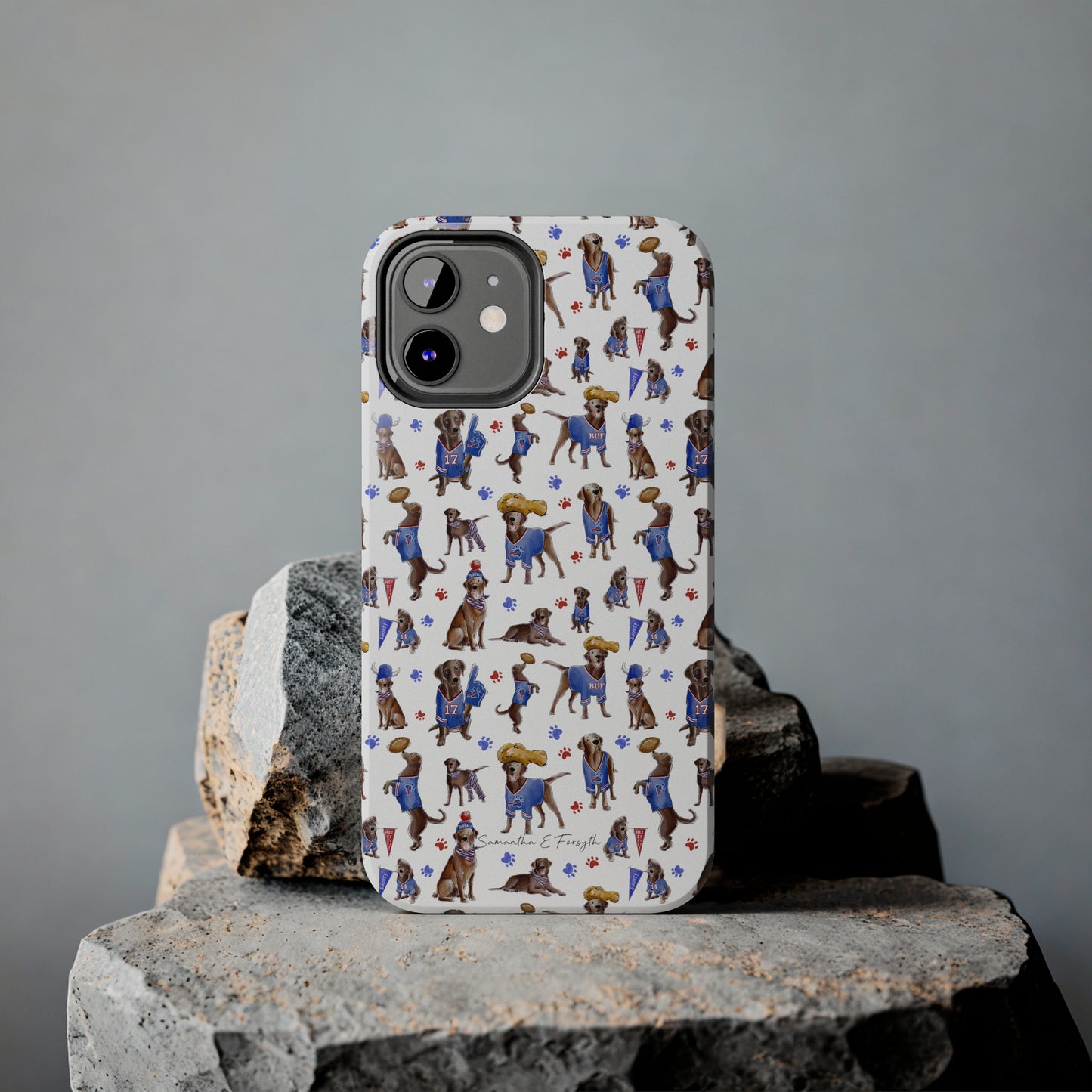 Buffalo Chocolate Lab Pretty Tough Phone Case