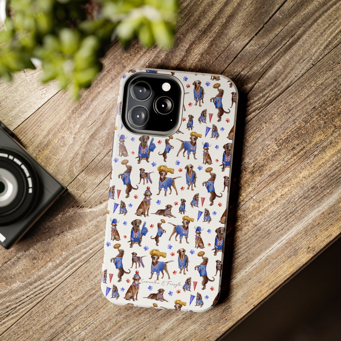 Buffalo Chocolate Lab Pretty Tough Phone Case