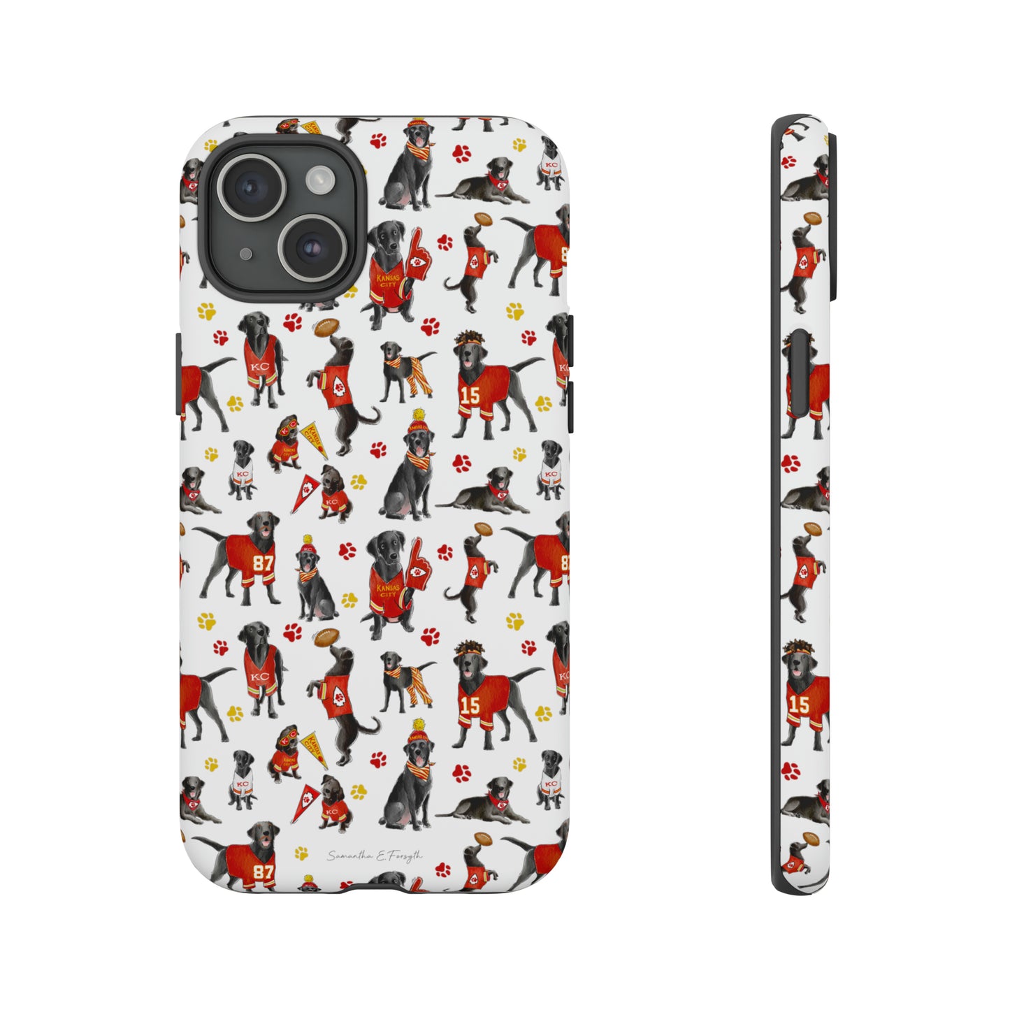 Kansas City Black Lab Pretty Tough Phone Case
