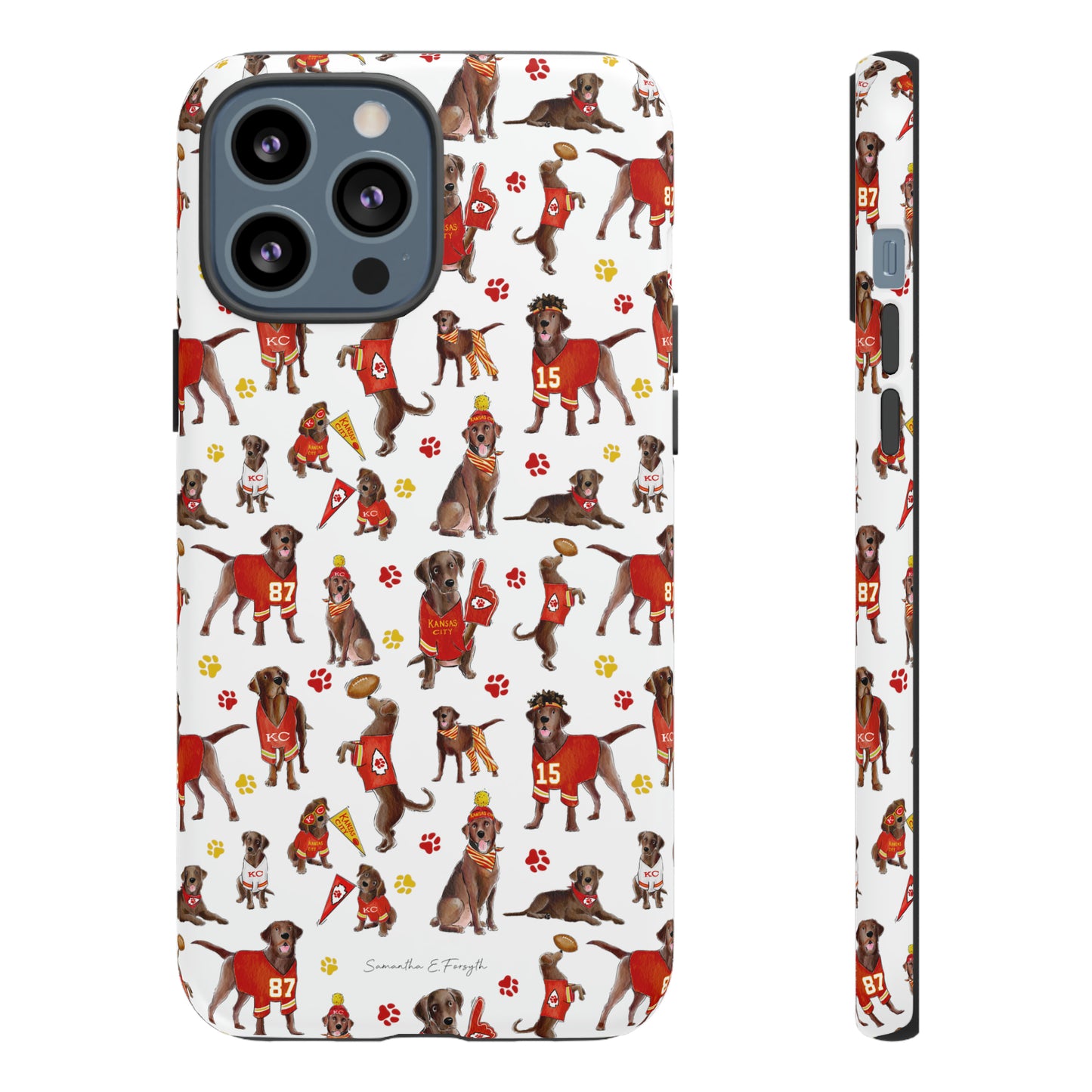 Kansas City Chocolate Lab Pretty Tough Case