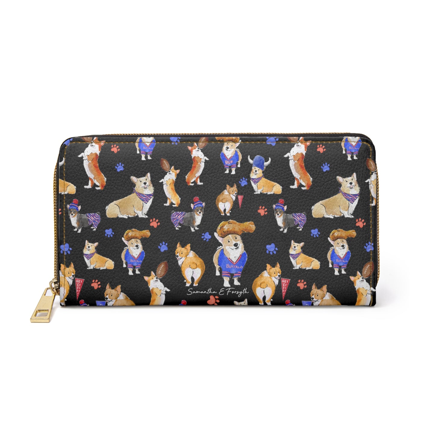 Buffalo Corgi Wallet - Black