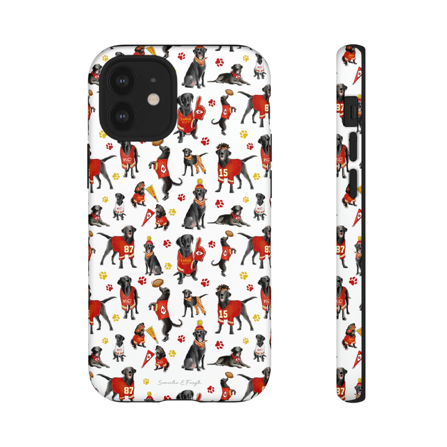 Kansas City Black Lab Pretty Tough Phone Case