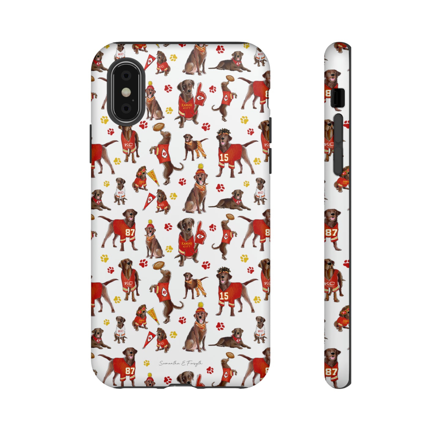 Kansas City Chocolate Lab Pretty Tough Case