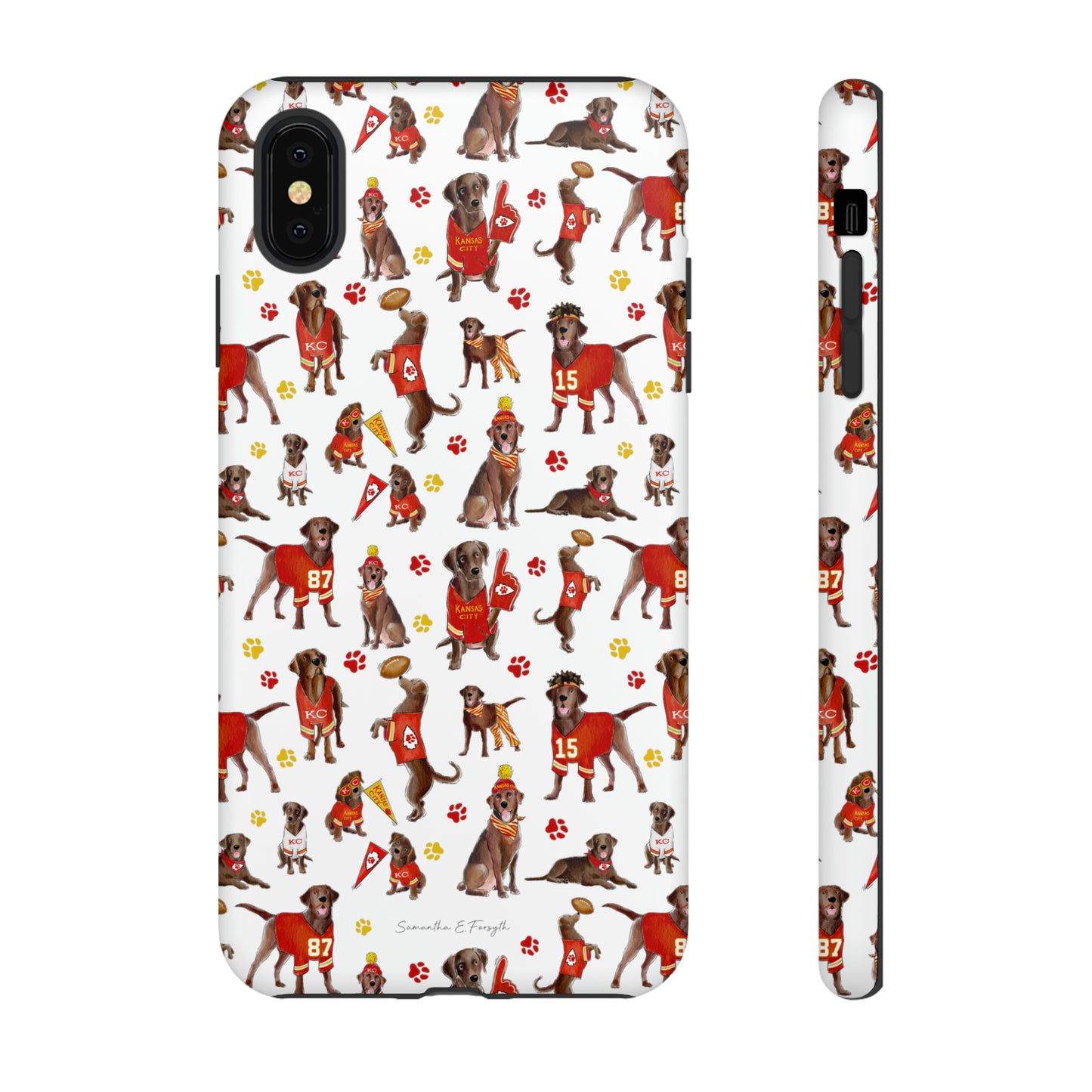 Kansas City Chocolate Lab Pretty Tough Case