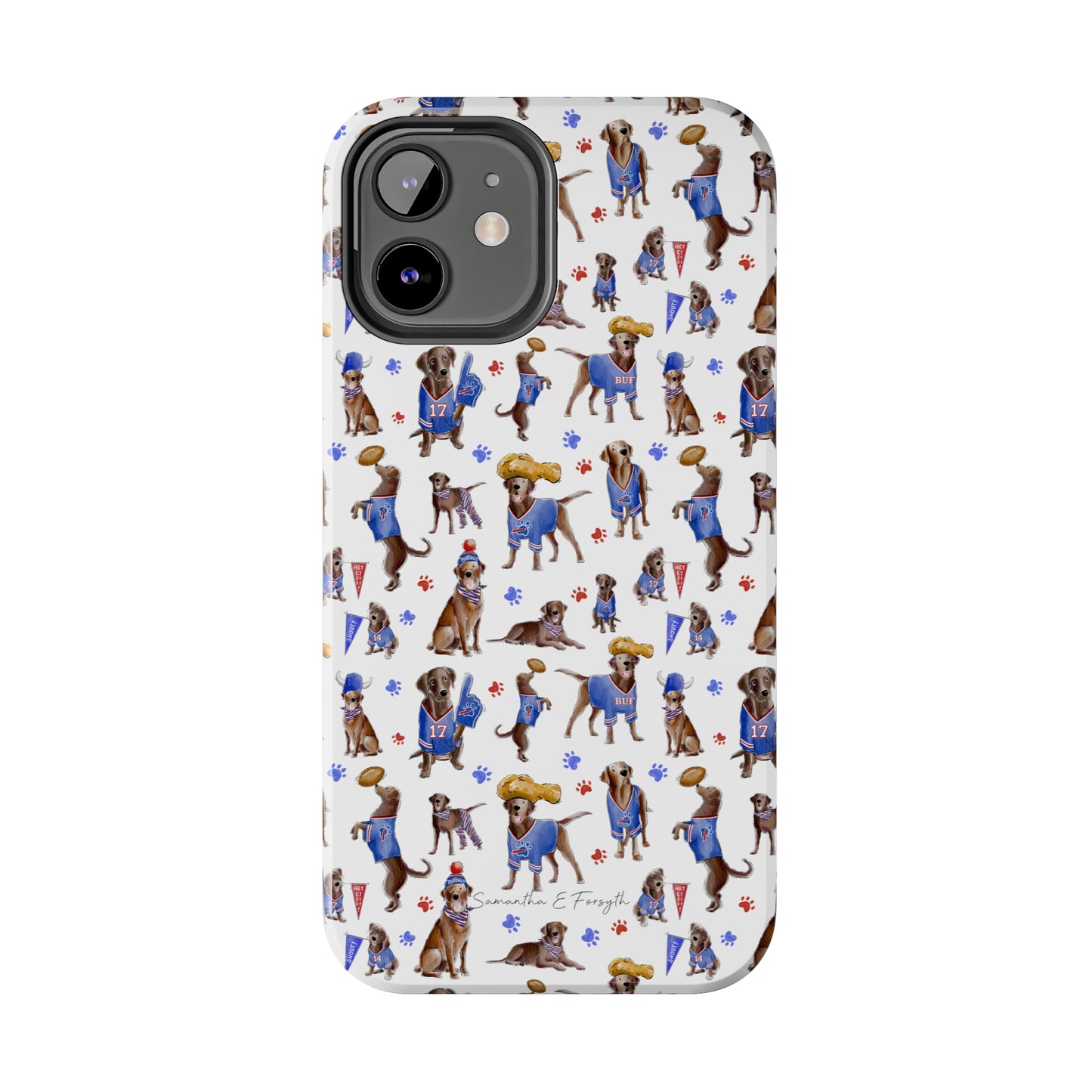 Buffalo Chocolate Lab Pretty Tough Phone Case