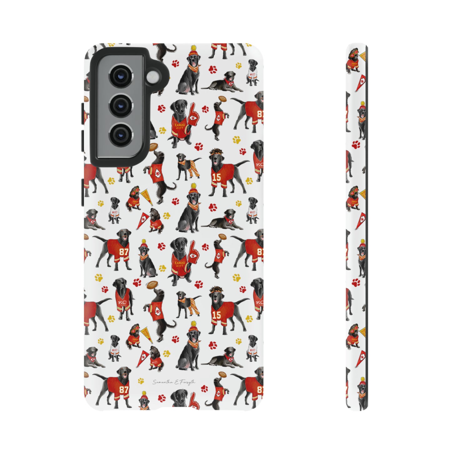 Kansas City Black Lab Pretty Tough Phone Case