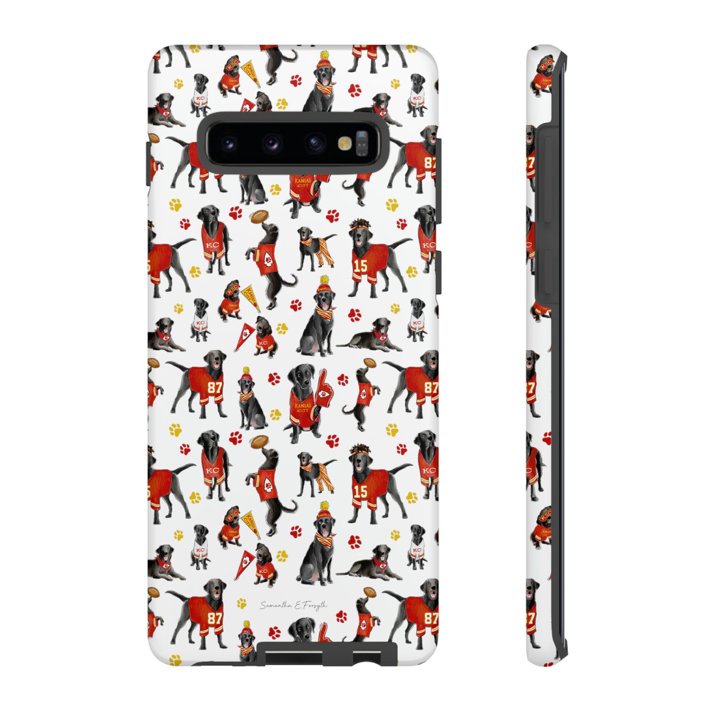 Kansas City Black Lab Pretty Tough Phone Case