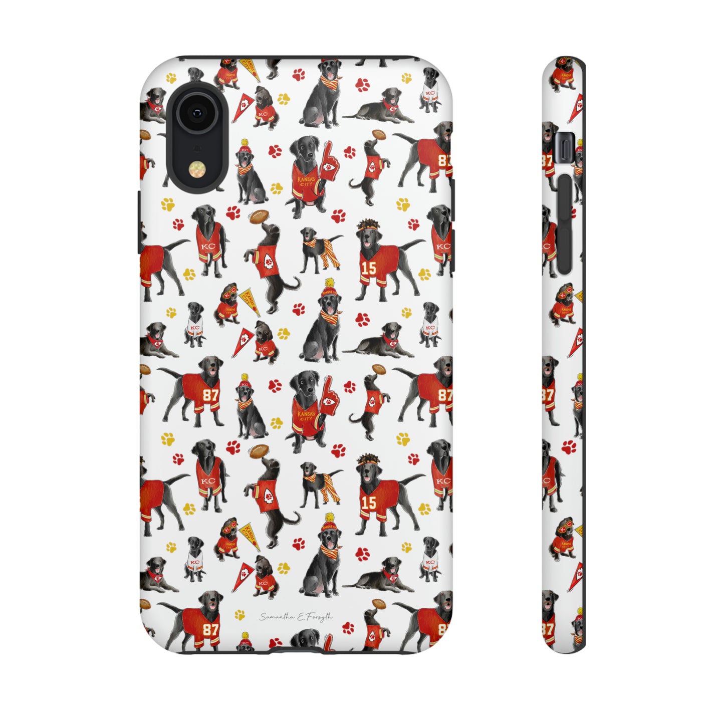 Kansas City Black Lab Pretty Tough Phone Case