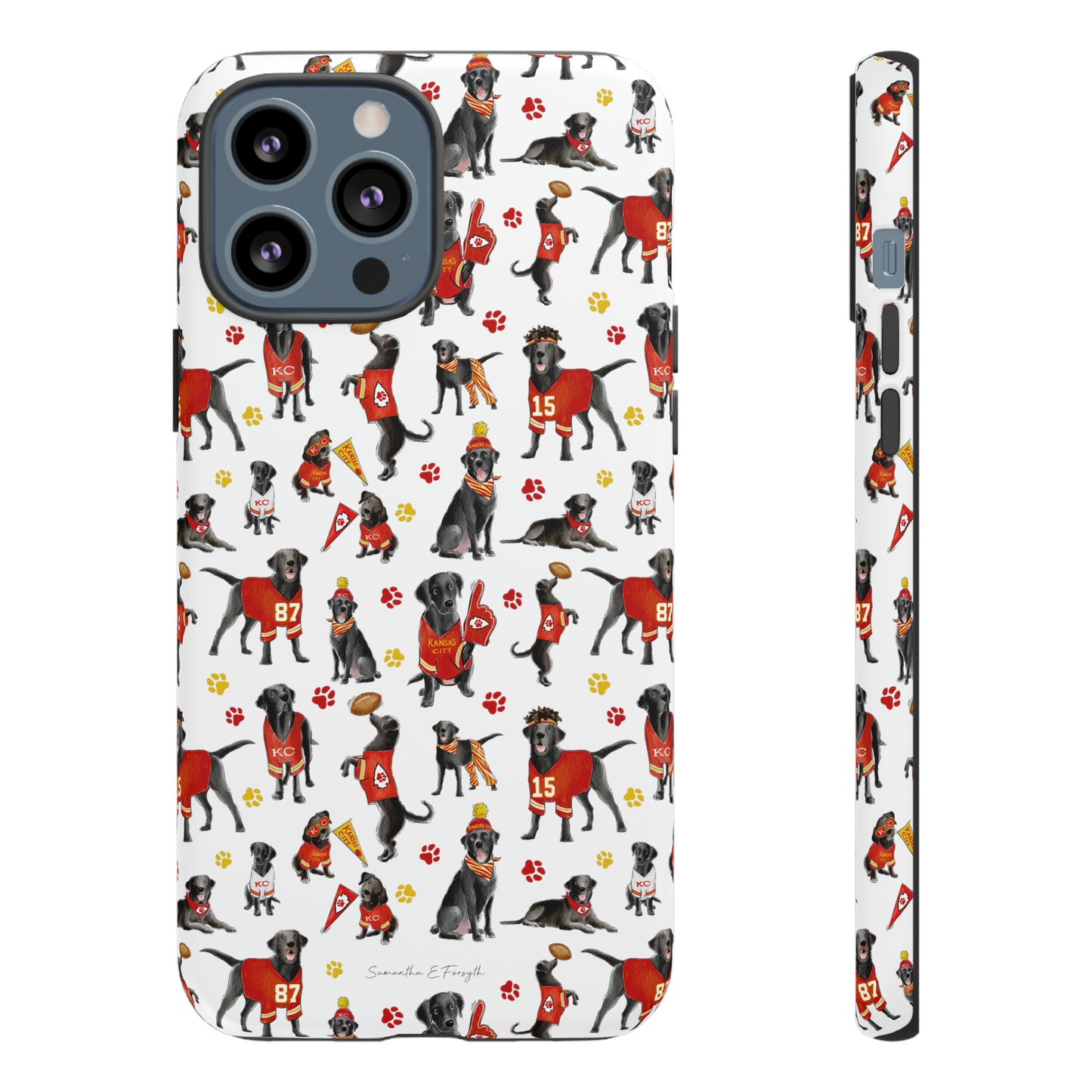 Kansas City Black Lab Pretty Tough Phone Case