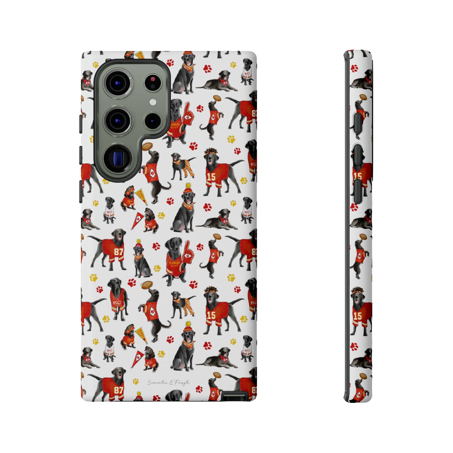 Kansas City Black Lab Pretty Tough Phone Case