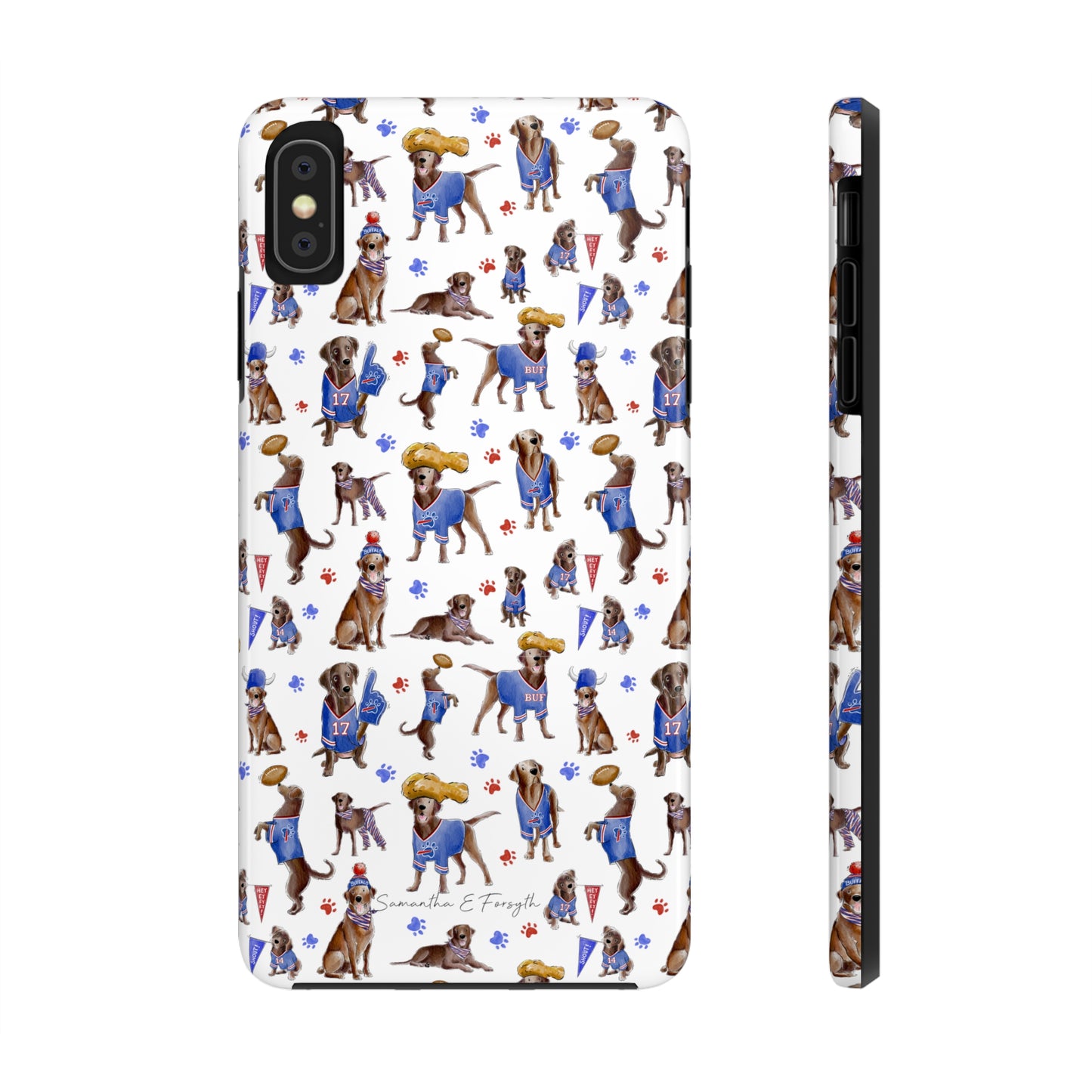 Buffalo Chocolate Lab Pretty Tough Phone Case