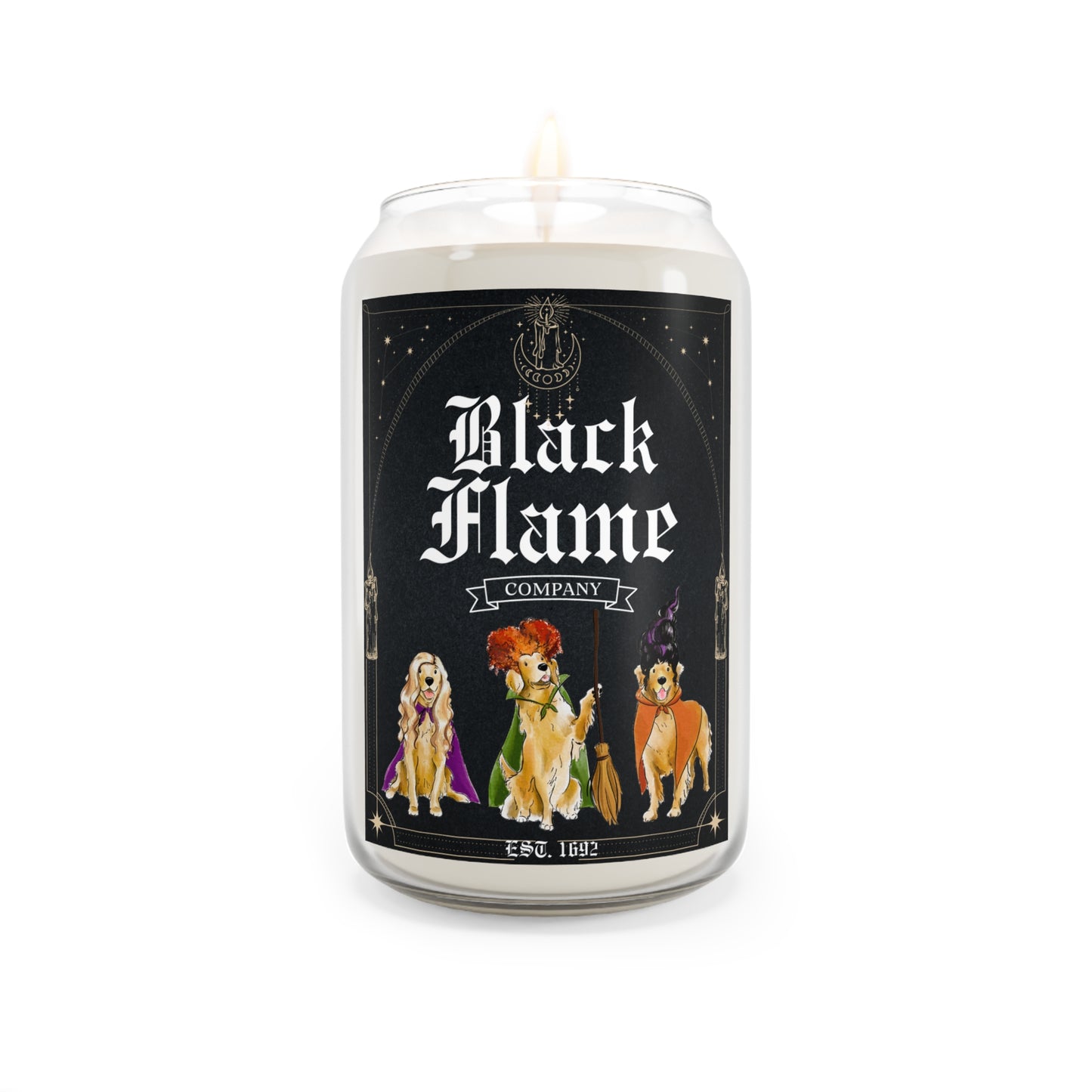Golden Retriever Hocus Paw-cus Candle