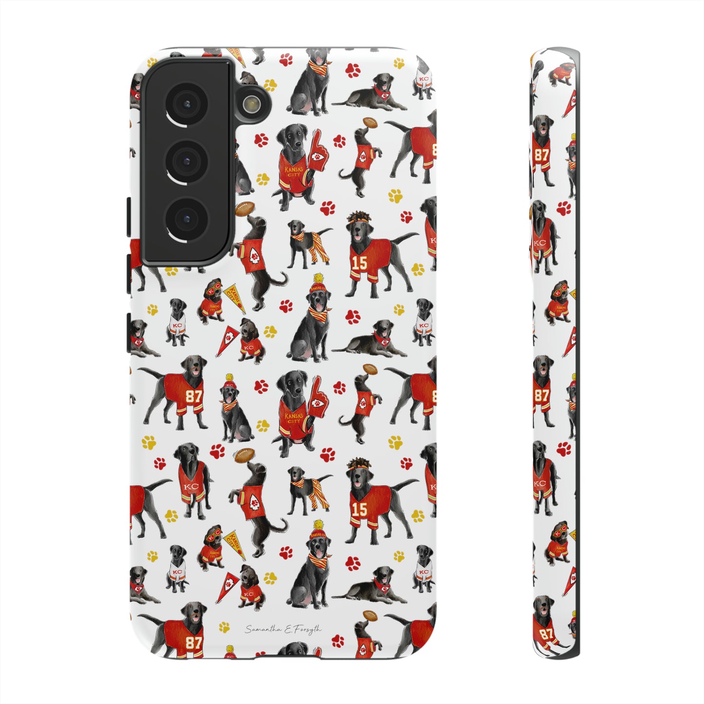 Kansas City Black Lab Pretty Tough Phone Case