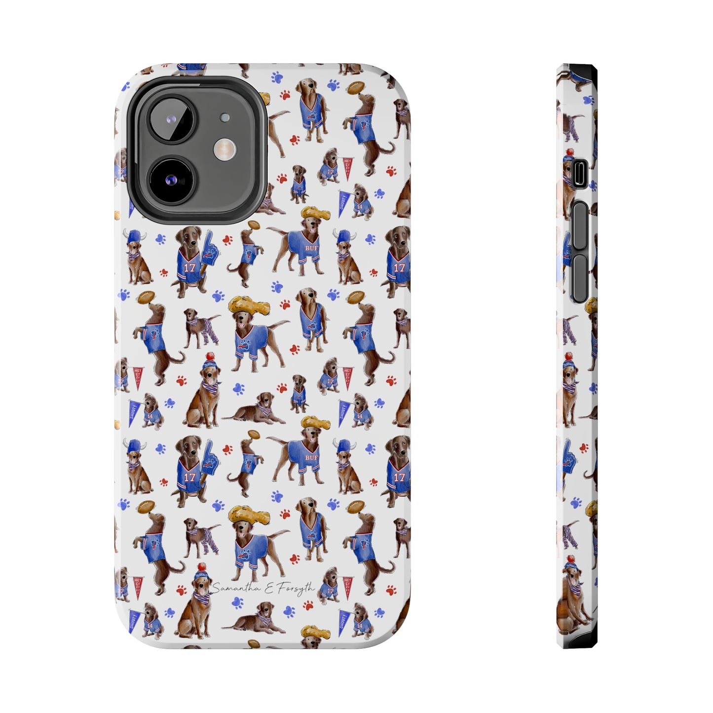 Buffalo Chocolate Lab Pretty Tough Phone Case