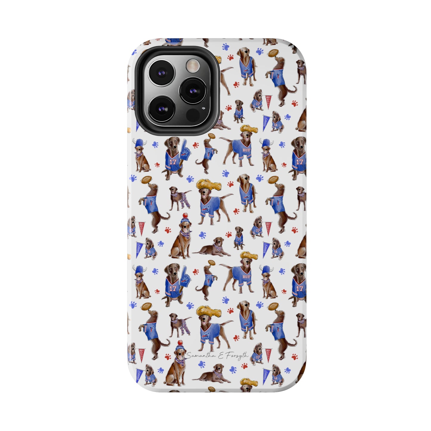 Buffalo Chocolate Lab Pretty Tough Phone Case