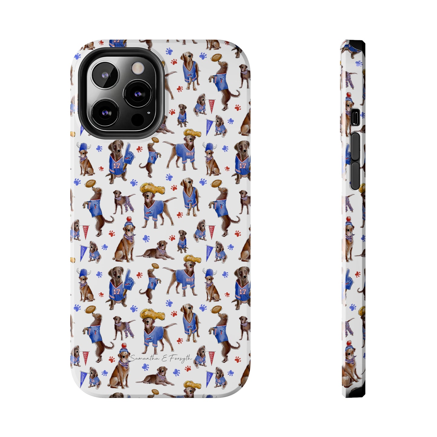 Buffalo Chocolate Lab Pretty Tough Phone Case