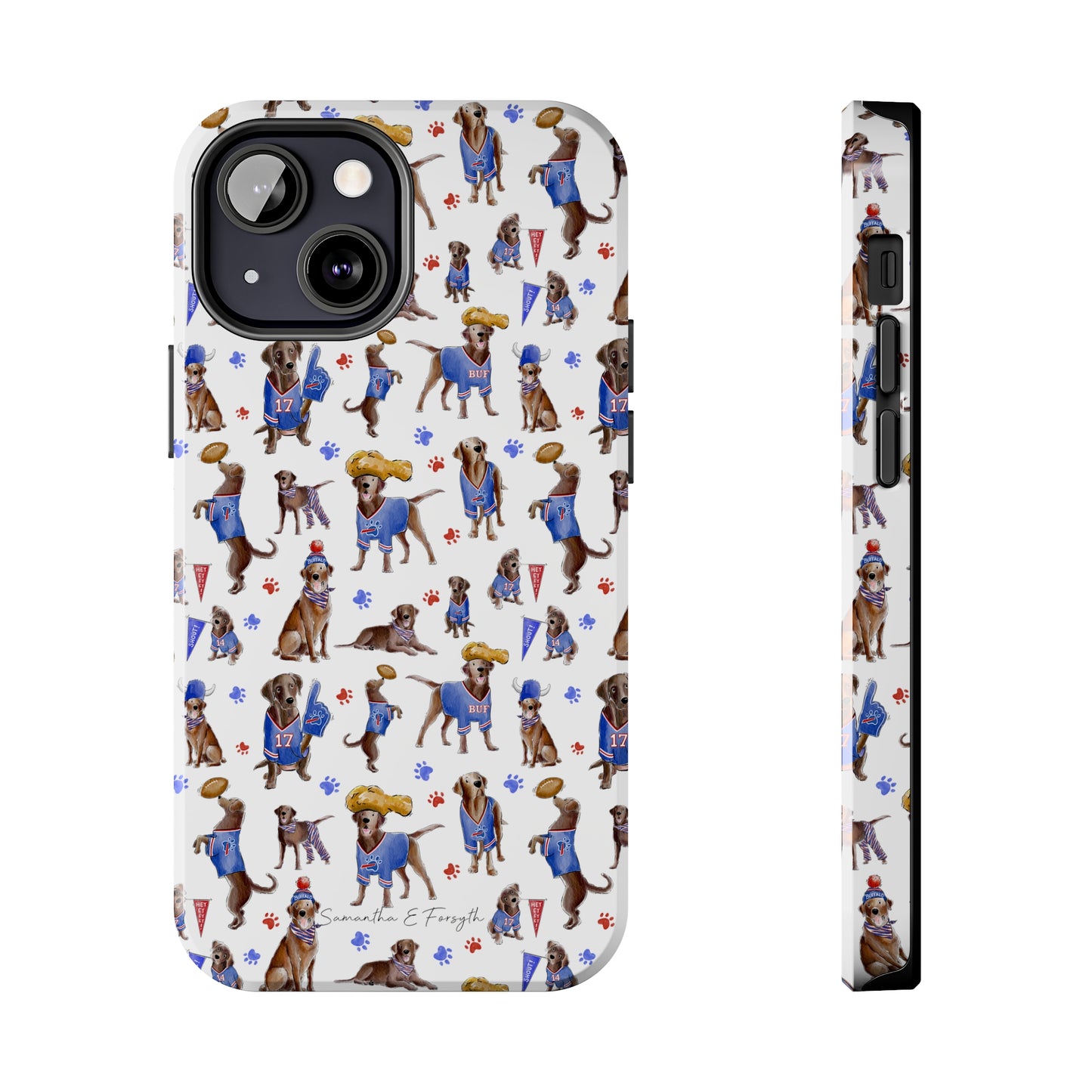 Buffalo Chocolate Lab Pretty Tough Phone Case