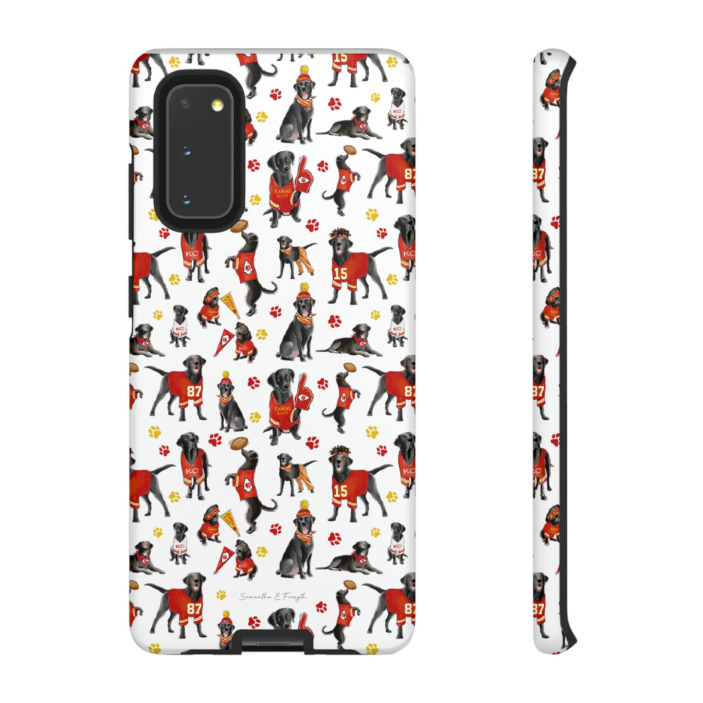Kansas City Black Lab Pretty Tough Phone Case