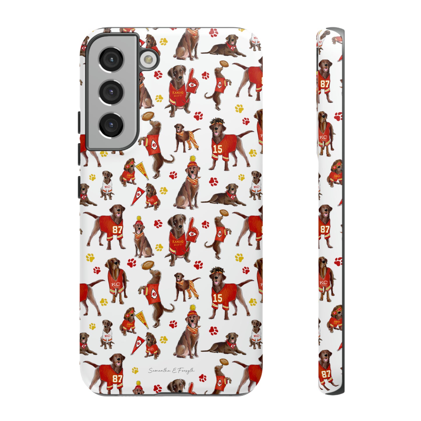 Kansas City Chocolate Lab Pretty Tough Case