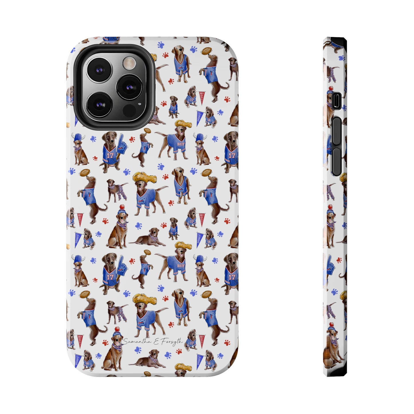 Buffalo Chocolate Lab Pretty Tough Phone Case
