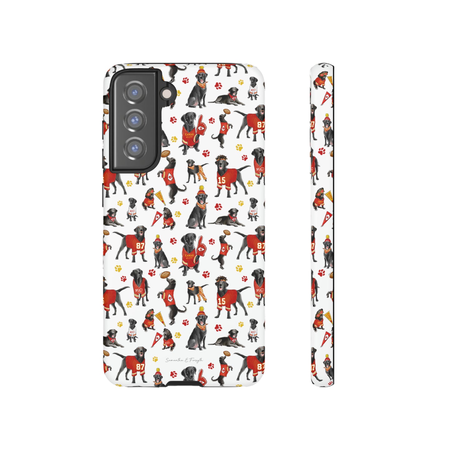 Kansas City Black Lab Pretty Tough Phone Case