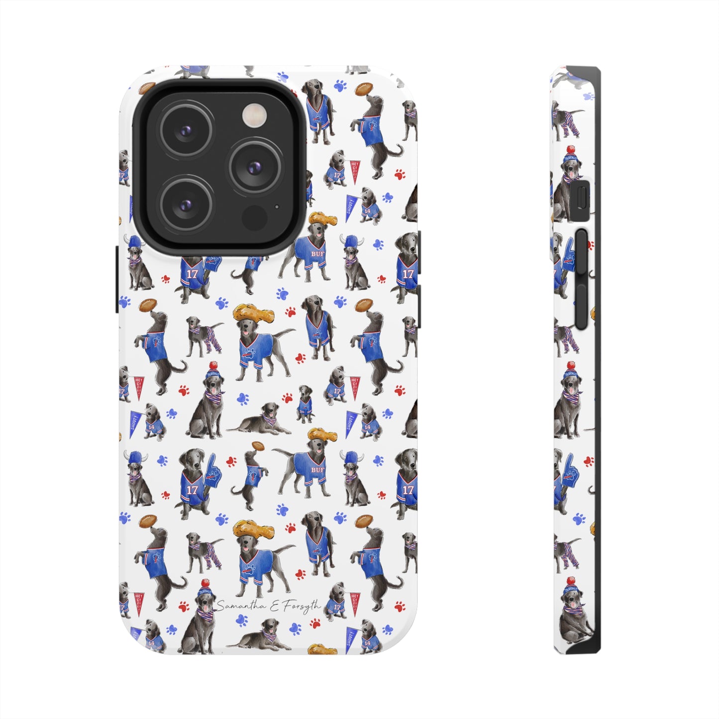 Buffalo Black Lab Pretty Tough Phone Case
