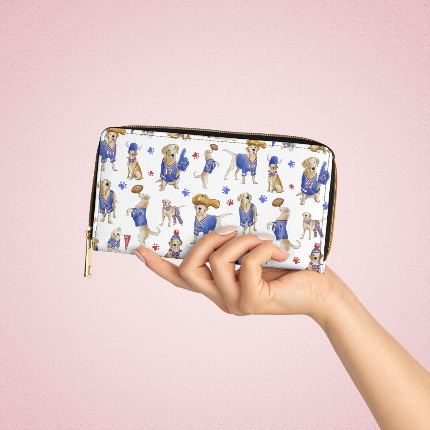 Buffalo Yellow Lab Wallet - White