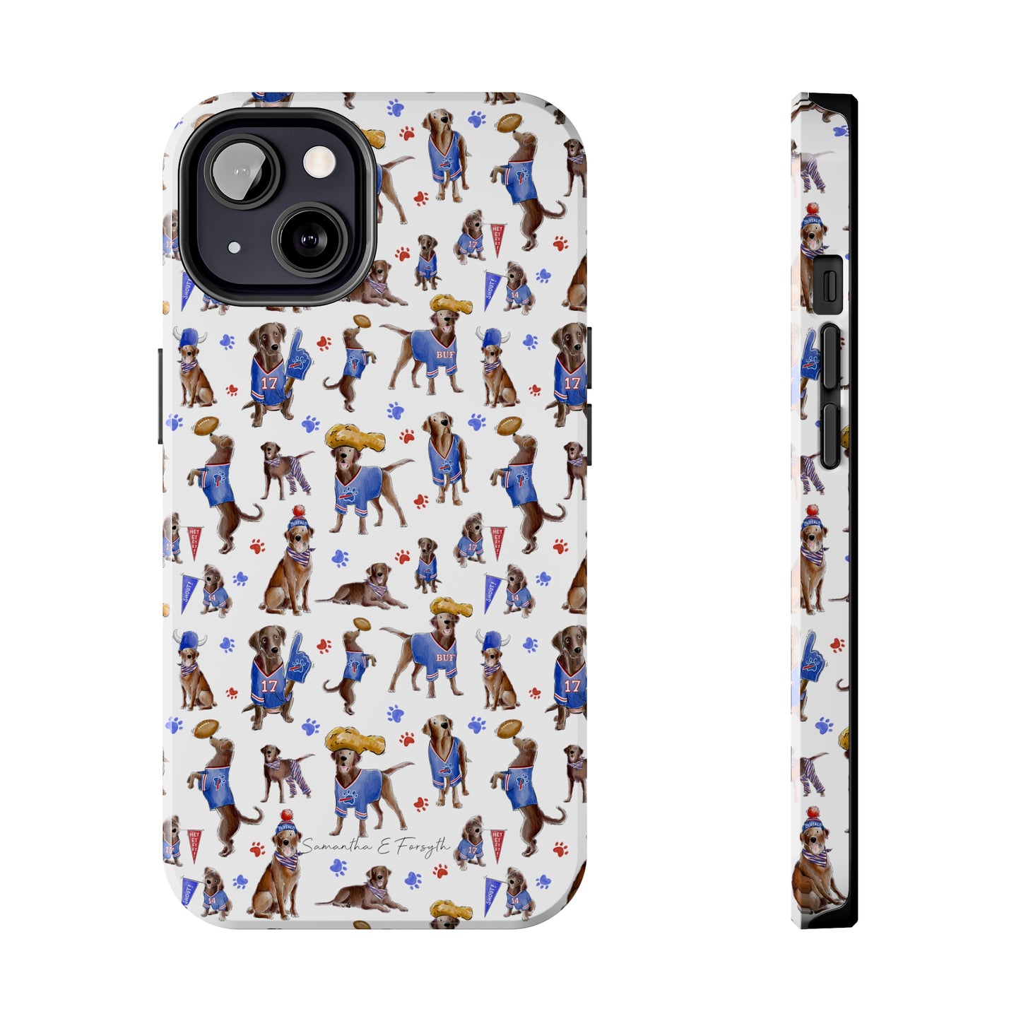 Buffalo Chocolate Lab Pretty Tough Phone Case