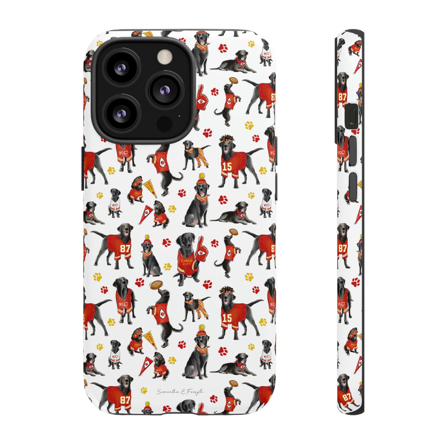 Kansas City Black Lab Pretty Tough Phone Case