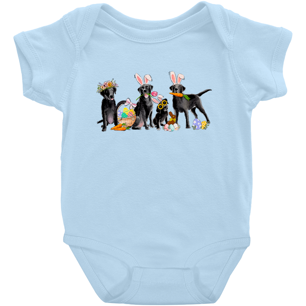Black Labradors Easter Onesie