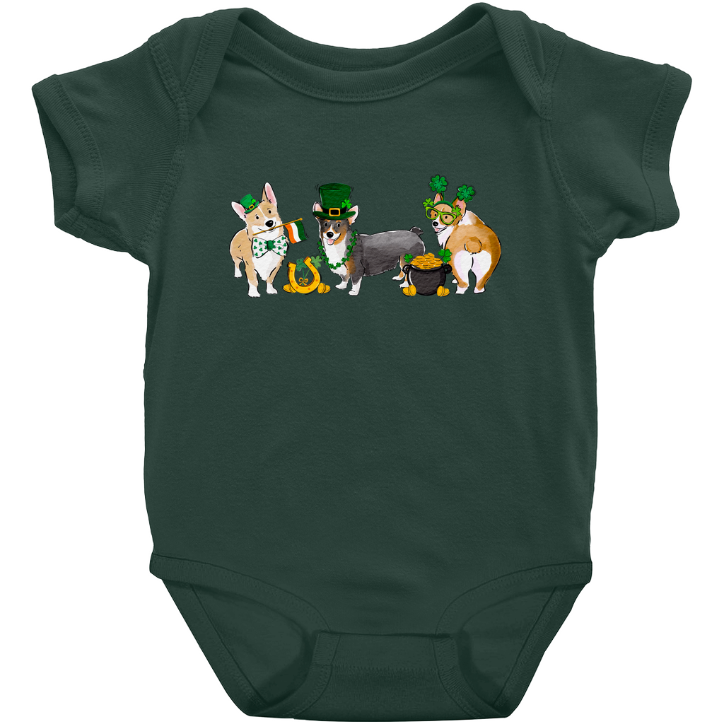 Corgi St. Patrick's Onesies