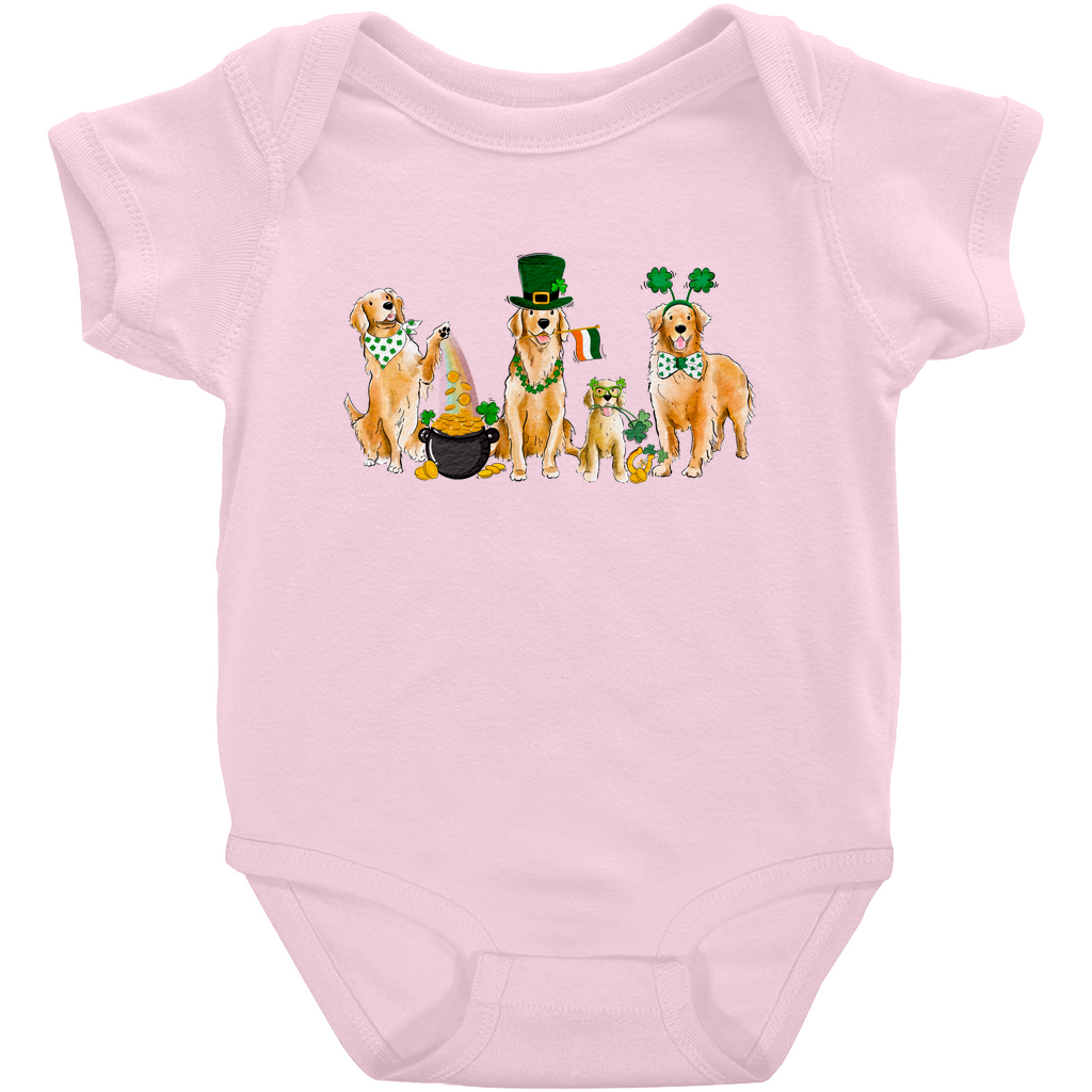 Golden Retriever St. Patrick's Onesies