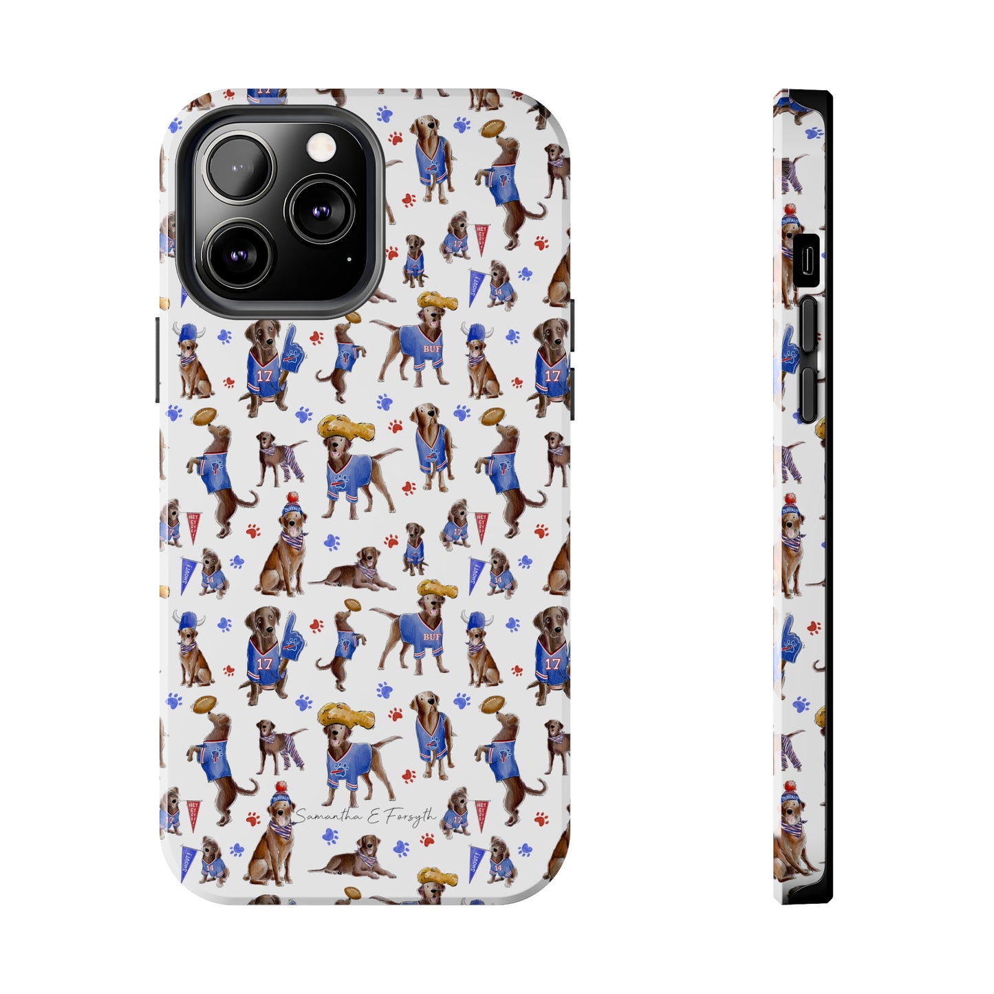 Buffalo Chocolate Lab Pretty Tough Phone Case