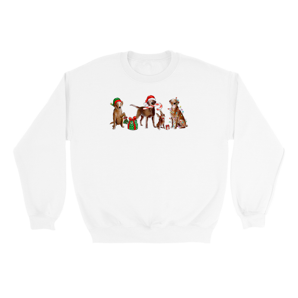 Chocolate Lab Christmas Crewneck