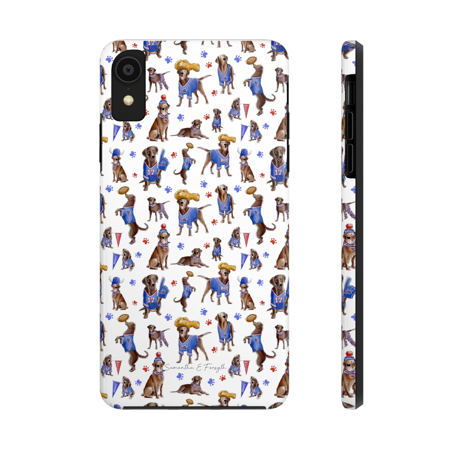 Buffalo Chocolate Lab Pretty Tough Phone Case