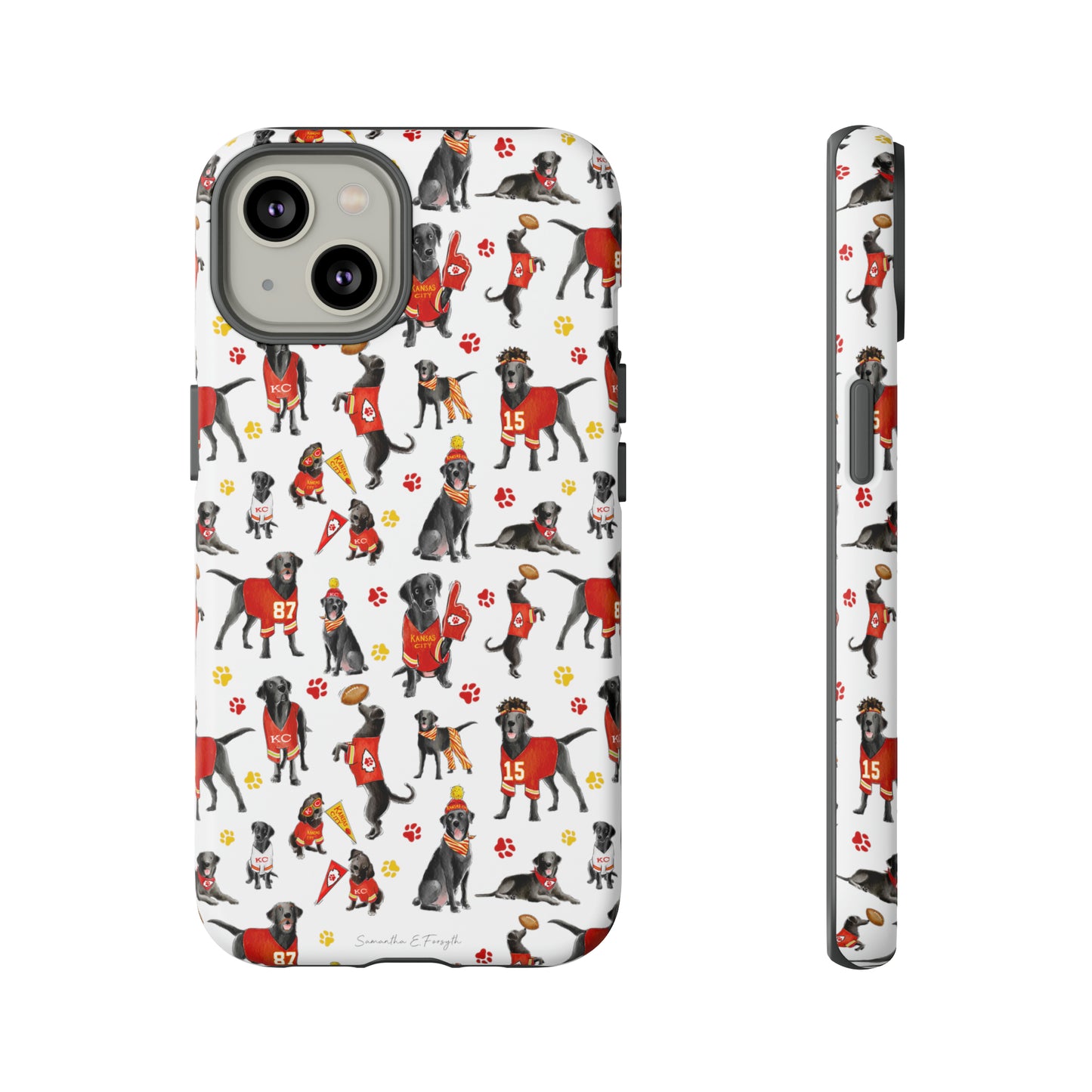 Kansas City Black Lab Pretty Tough Phone Case