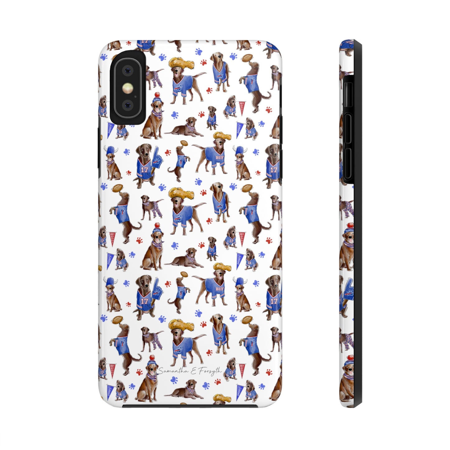 Buffalo Chocolate Lab Pretty Tough Phone Case