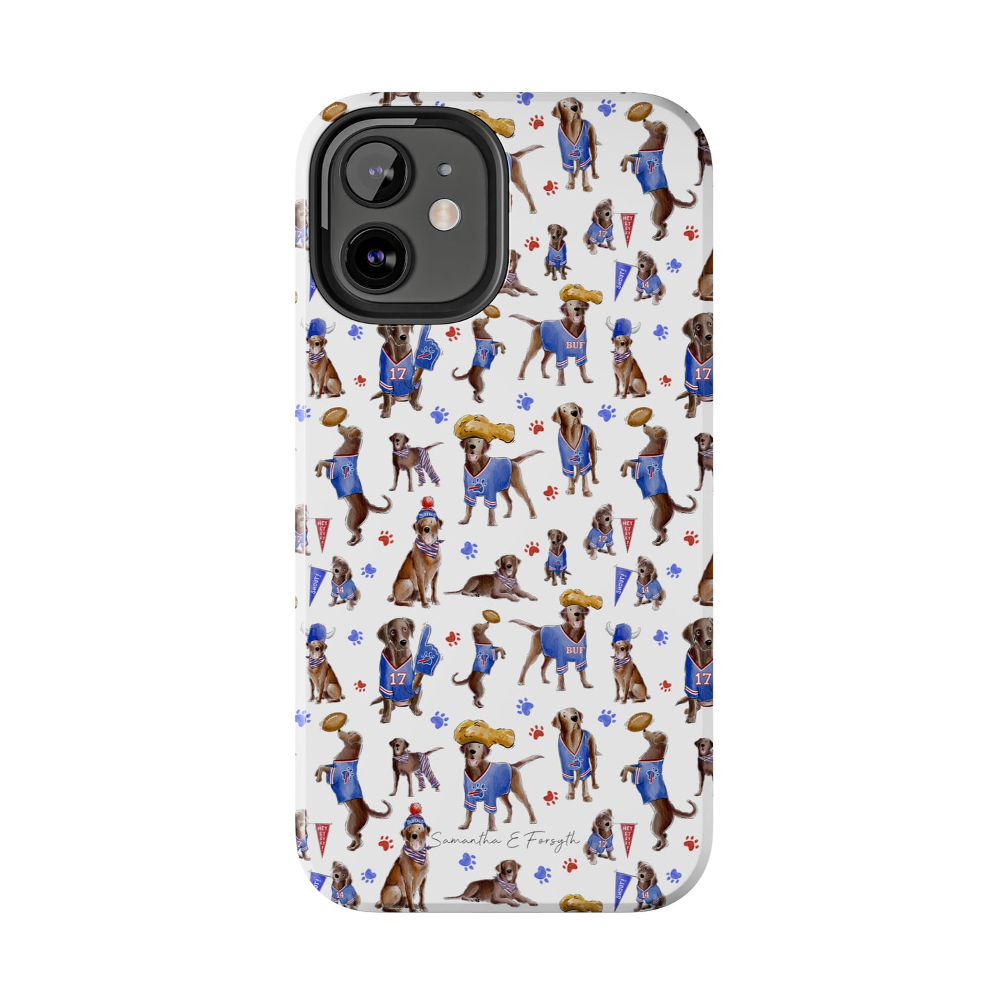 Buffalo Chocolate Lab Pretty Tough Phone Case