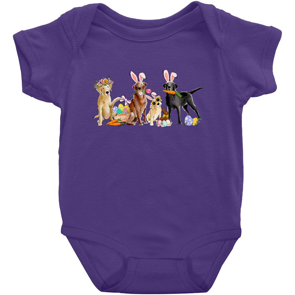 Mixed Labradors Easter Onesie