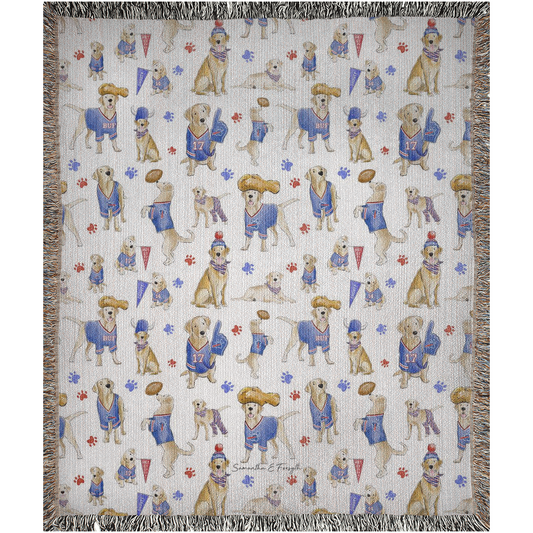 Buffalo Yellow Lab Woven Blanket