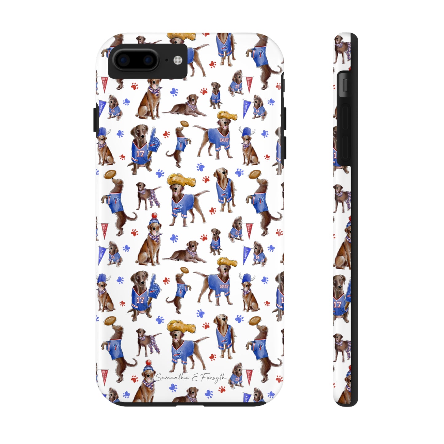 Buffalo Chocolate Lab Pretty Tough Phone Case