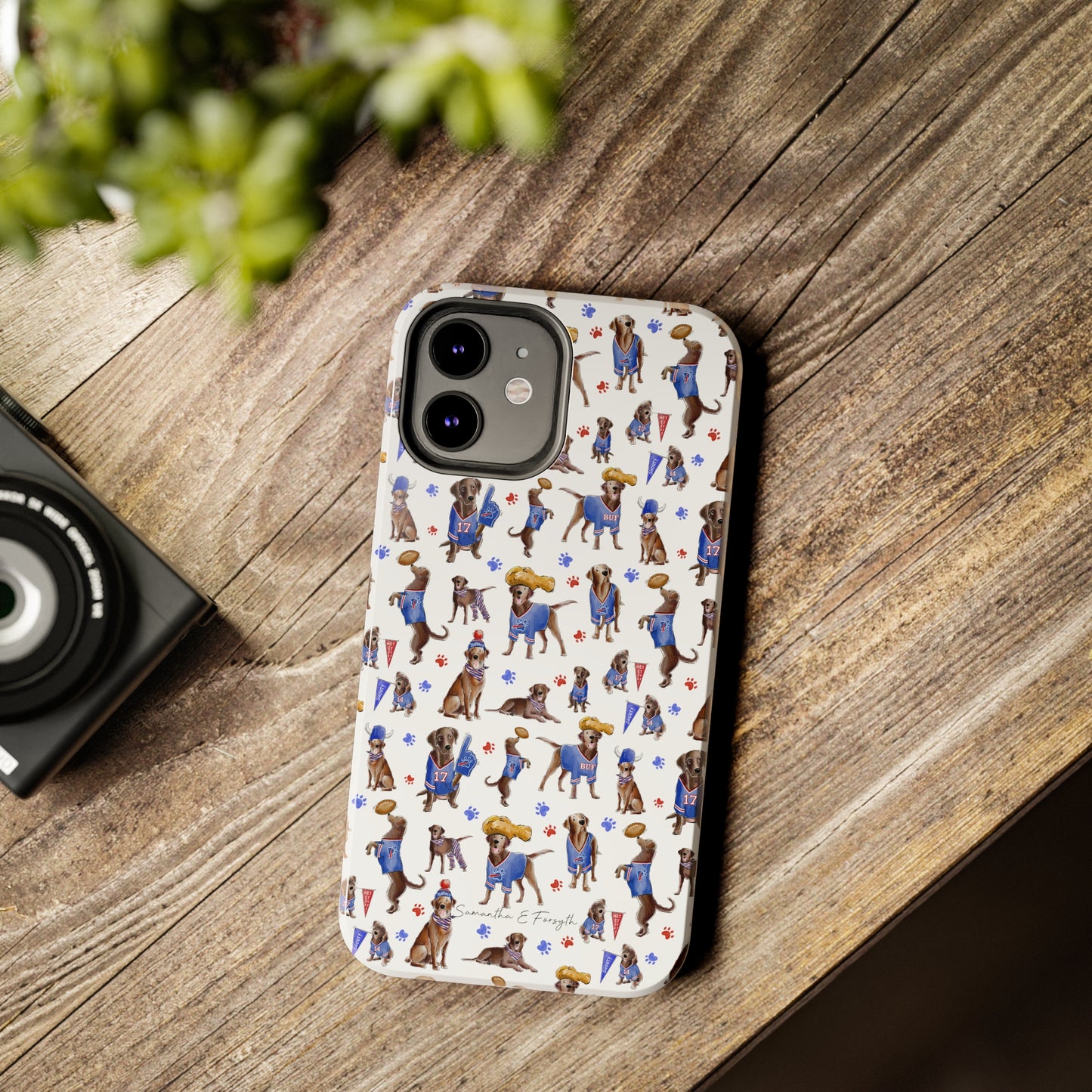 Buffalo Chocolate Lab Pretty Tough Phone Case