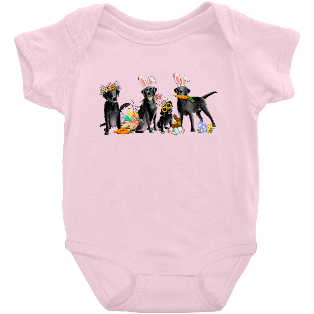 Black Labradors Easter Onesie