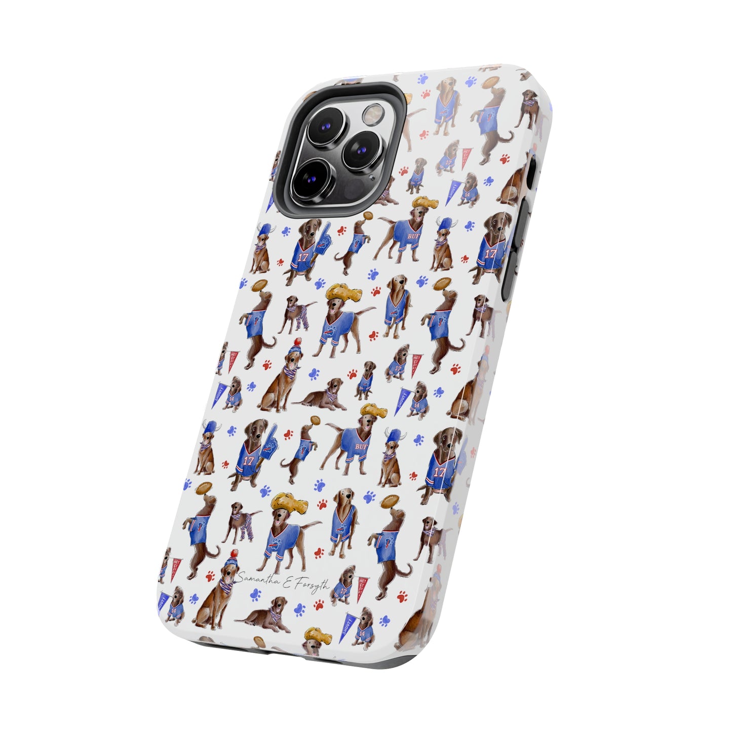 Buffalo Chocolate Lab Pretty Tough Phone Case