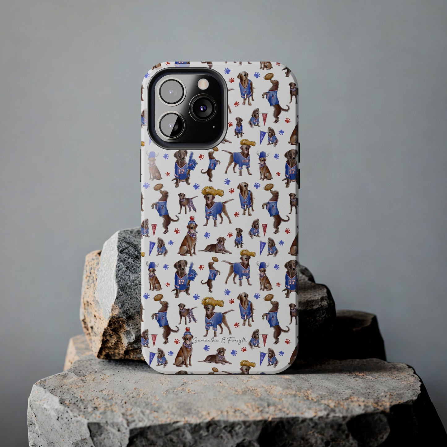 Buffalo Chocolate Lab Pretty Tough Phone Case