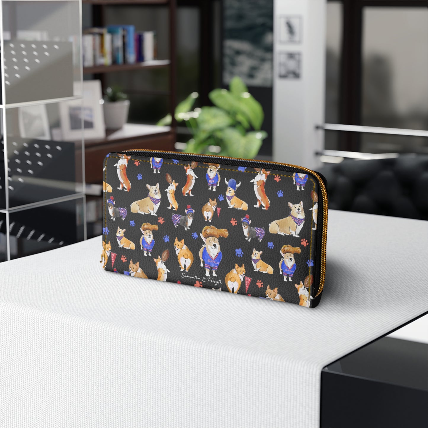 Buffalo Corgi Wallet - Black